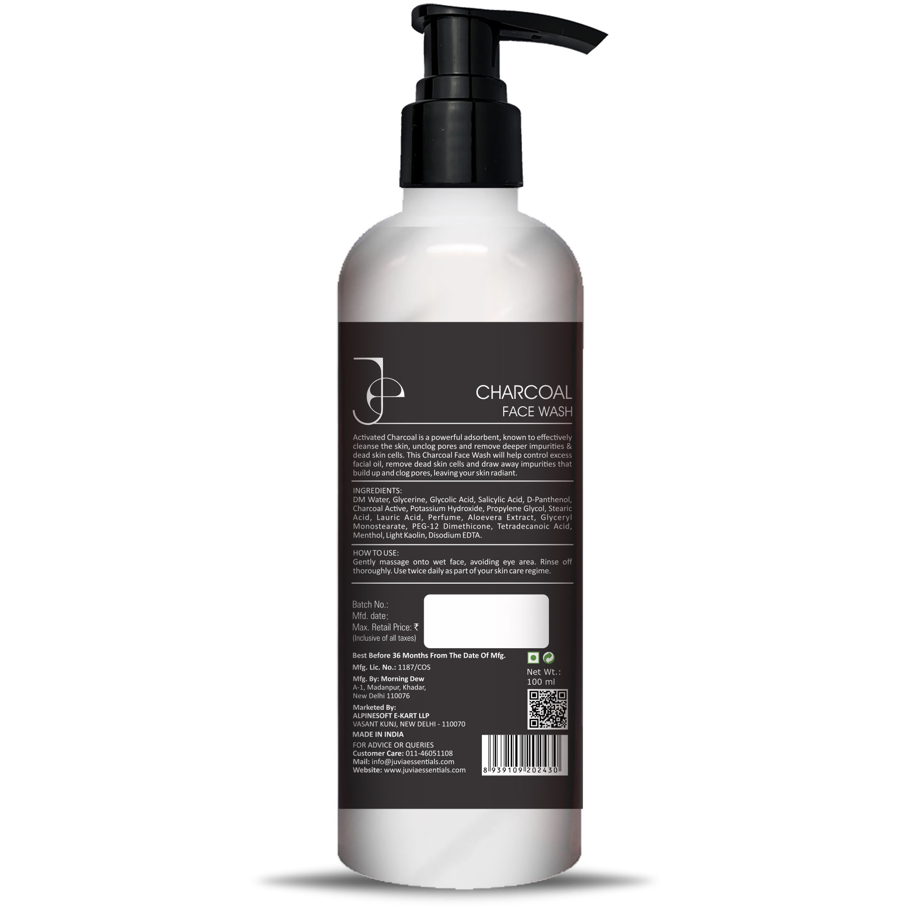 Charcoal Face Wash 100ml